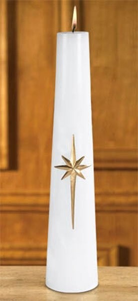 Christ Candle Tapered Christmas Bright Morning Star