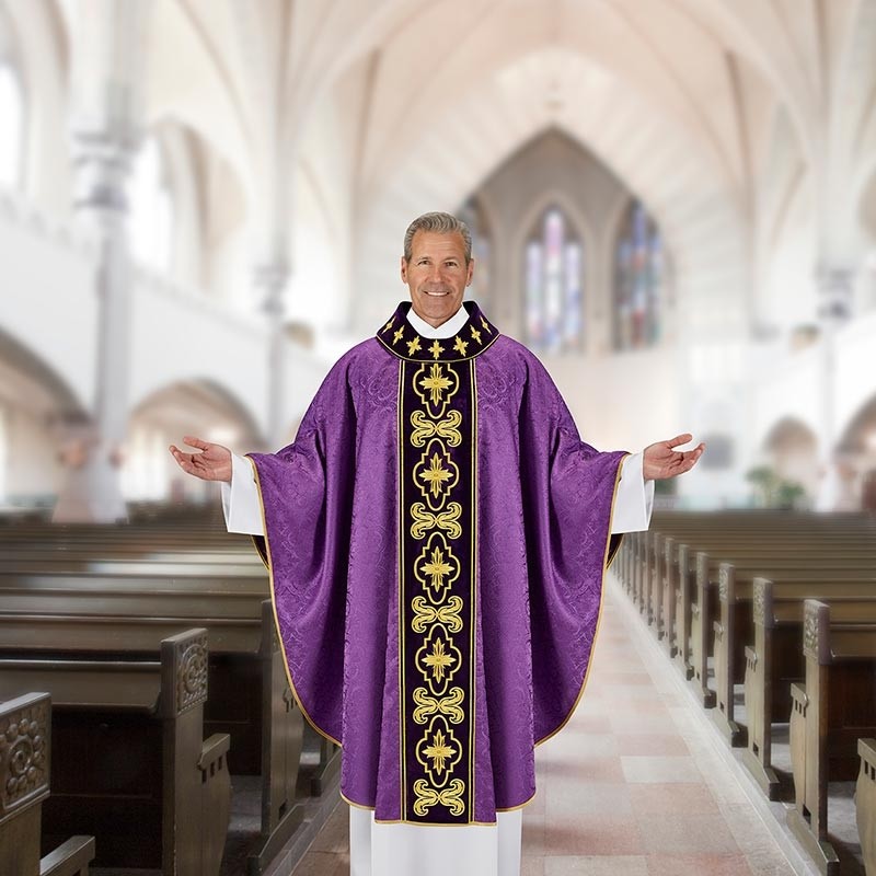Constantinople Collection Purple Chasuble