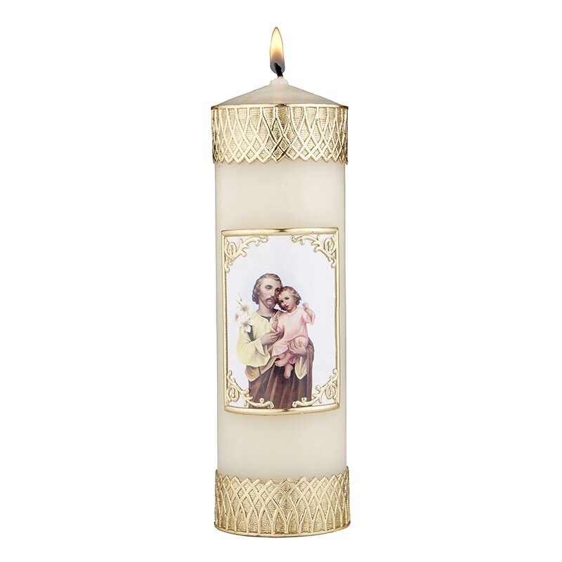 Devotional Candle - St. Joseph and Child