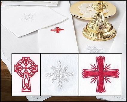 Embroidered Symbols Corporal Altar Linen