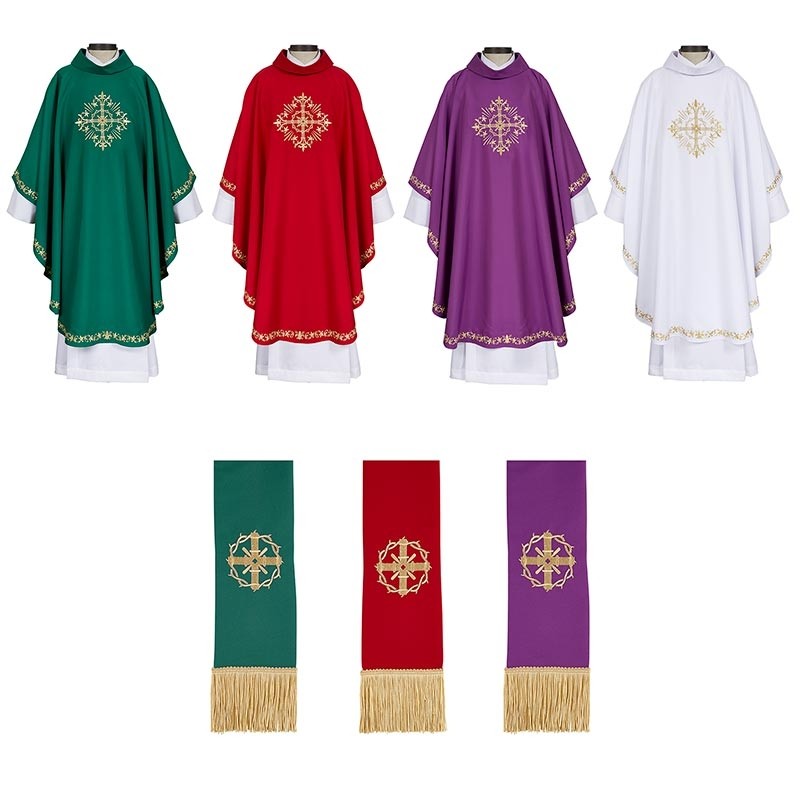 Holy Trinity Cross Chasubles Set of 4