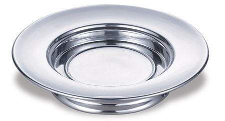 polished aluminum stacking bread plate