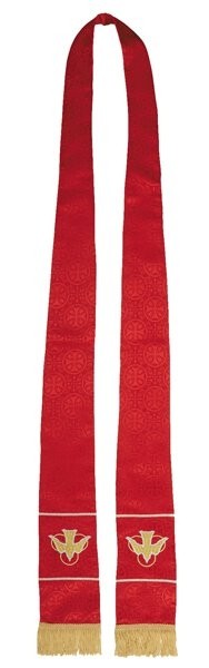 Maltese Jacquard Red Clergy Stole