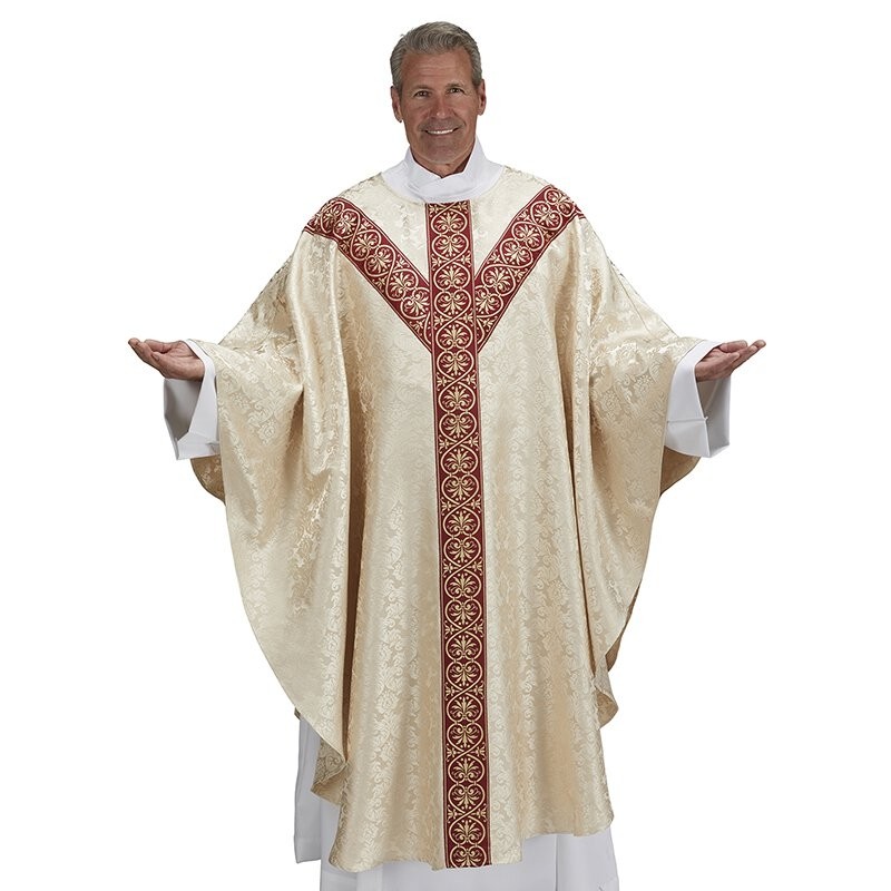 Monreale Collection Semi-Gothic  Ivory Chasuble