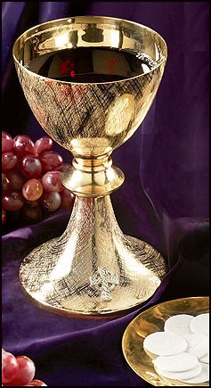 celtic cross chalice and paten