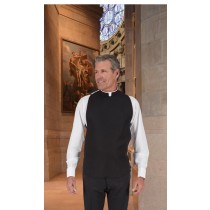 Wool Blend Washable Roman Clergy Shirtfront Vest