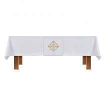 Altar Frontal and Holy Trinity Cross White Overlay Cloth
