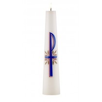 Christ Candle Tapered Chi Rho