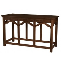 Communion Table  Do This in Memory of Me- Walnut