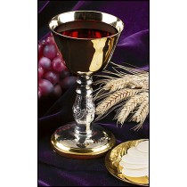 small 5 oz chalice and paten