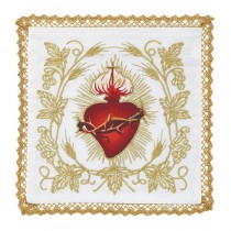 Embroidered Sacred Heart Chalice Pall