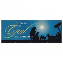 Glory to God in the Highest Outdoor Banner
