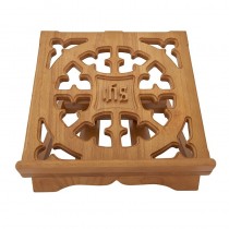IHS Carved Bible Stand
