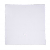 Red Cross with Lace Trim Corporal Altar Linen