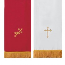 Reversible Pulpit Scarf - Red/White