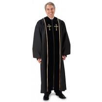 Men's Pulpit Robe with Crosses