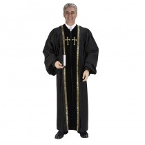 Cambridge Peachskin Black Pulpit Robe