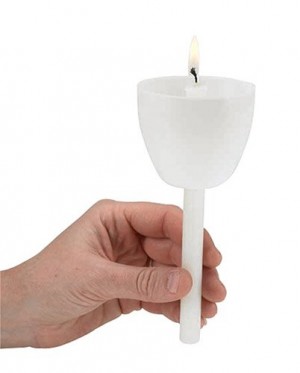 6-1/2" Candlelight Service Kit with Torch Lite Shield - 50/bx