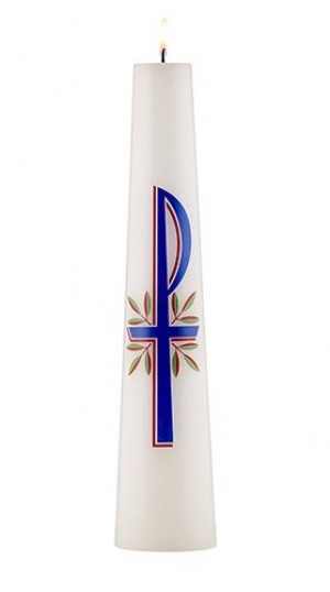 Christ Candle Tapered Chi Rho