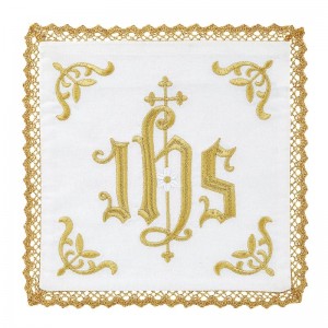 Embroidered IHS Chalice Pall 