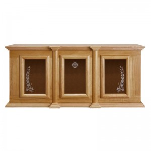 Holy Trinity Ambry Display Cabinet Oak