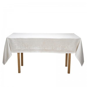 In Remembrance of Me Linen Altar Frontal