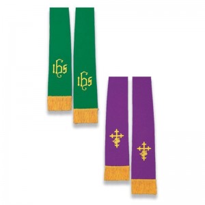 Reversible Clergy Stole: Purple & Green