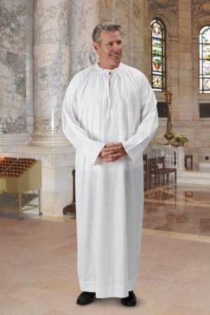 Traditional Clergy Alb with Tie Closure