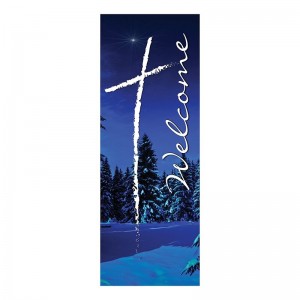 Welcome Series Winter Church Banner