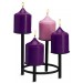 4" Purple Advent Candles