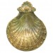 Antique Brass Baptismal Shell