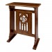 Florentine Collection Church Credence Table - Walnut Stain