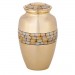 Gold Brass Cremation Urn