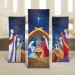 Let us Adore Him Nativity X-Stand Church Banner Set