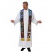 Stained Glass Nativity Clergy Overlay Stole