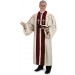 Men's Pulpit Robe Cream Color with Embroidered Crosses